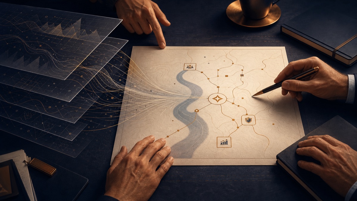 Complex signals resolving into a credit-union decision map